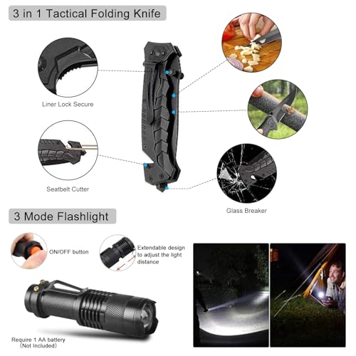 Professional Survival Gear Kit for Hiking and Camping