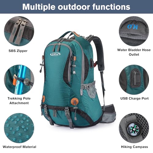 G4Free 50L Waterproof Hiking Backpack for Men Women