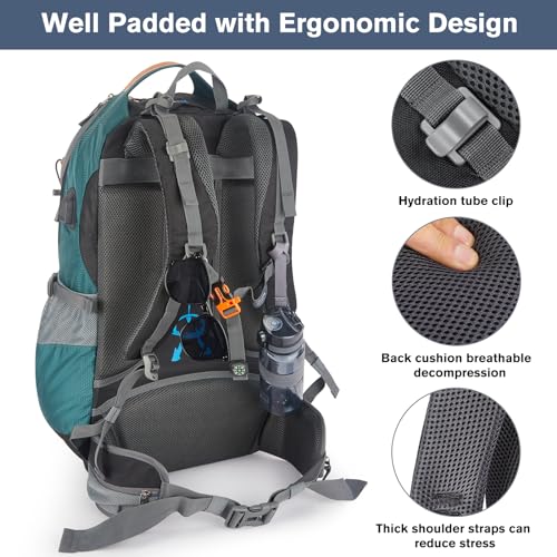 G4Free 50L Waterproof Hiking Backpack for Men Women