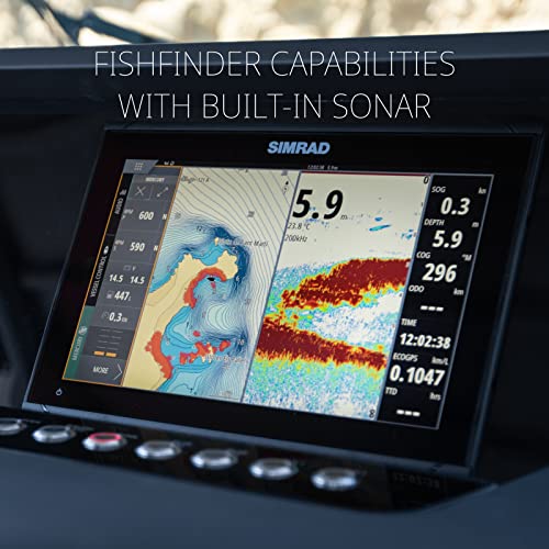9" Simrad GO9 XSE Chartplotter with 3-in-1 Transducer