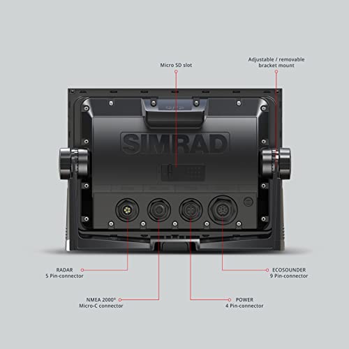 9" Simrad GO9 XSE Chartplotter with 3-in-1 Transducer