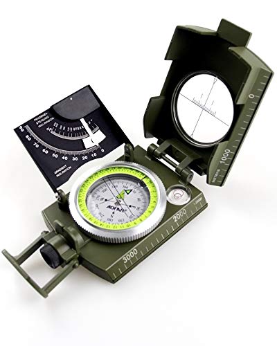 AOFAR Military Hiking Compass - Waterproof, Durable, Camo