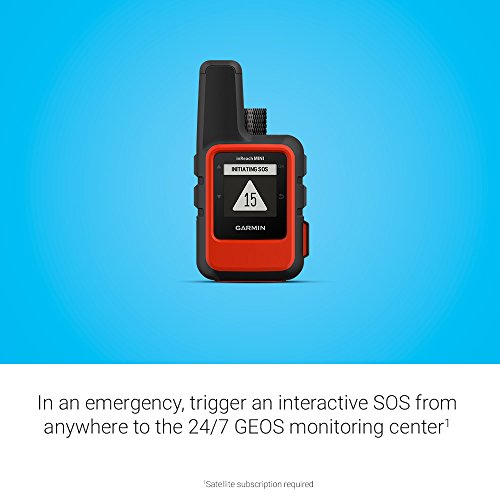 Compact Orange Garmin InReach Mini Satellite Communicator