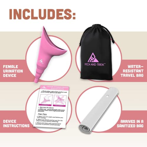 Pitch and Trek Female Urination Device – Pink