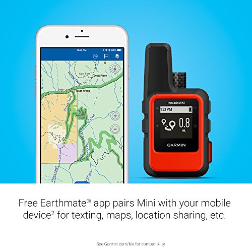 Compact Orange Garmin InReach Mini Satellite Communicator