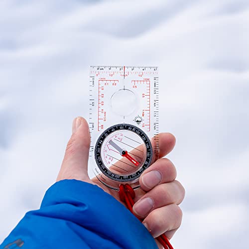 Ultra Lightweight Orienteering Baseplate Compass for Hiking