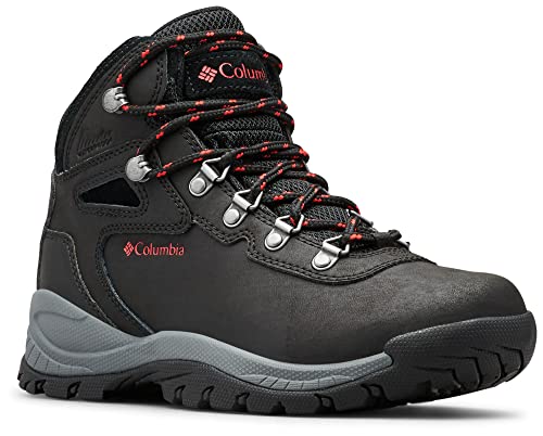 Columbia Womens Hiking Boot Black/Poppy Red, Size 9.5