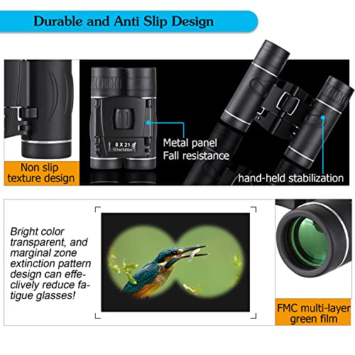 Mini Compact Pocket Binoculars for Hiking
