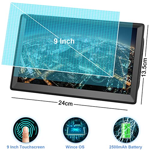 9" GPS Navigation System - Lifetime Maps, Voice Broadcast