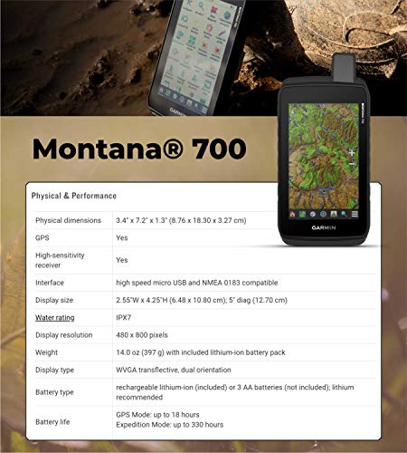 Garmin Montana 700 Rugged GPS Bundle
