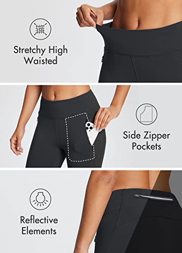 BALEAF Women's Fleece Leggings - Water Resistant Hiking