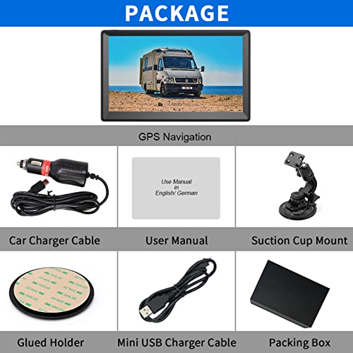 9" GPS Navigation System - Lifetime Maps, Voice Broadcast