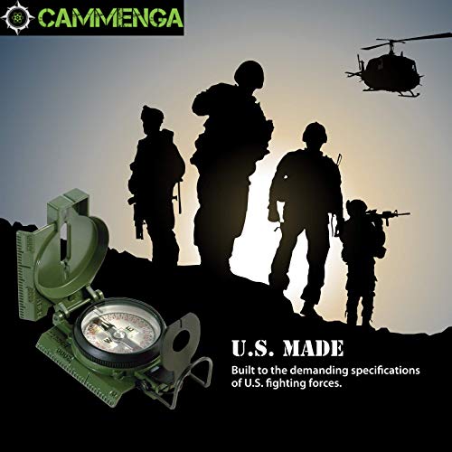Military Grade Phosphorescent Compass - Waterproof for Hiking