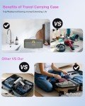 Hair Dryer with Carry Case, 160000 RPM Professional High-Speed Blow Dryer 200 Millions Negative Ionic Care Hair Dryer for Fast Drying, Low Noise Hairdryer, Travel with Magnetic Diffuser & Nozzle, Gray
