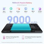 Blackview Android 15 Tablet Mega2 2025, 12 inch Android Tablet with FHD+2K Display, 24GB RAM + 256GB ROM, 9000mAh, Gaming Tablet with Pen &Case, Octa-core Unisoc T615, Widevine L1, Google GMS, Gray