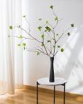 Black Tall Ceramic Vase - 16.5 Inch Minimalist Decor