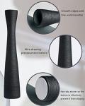 Black Tall Ceramic Vase - 16.5 Inch Minimalist Decor
