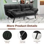 Giantex Convertible Memory Foam Futon Sofa Bed