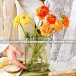 Unique U-Shape Clear Glass Flower Vase