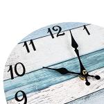 Homotte 10 Inch Silent Battery-Operated Rustic Wall Clock