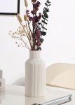 White Ceramic Flower Vase for Minimalist Decor
