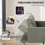 Familand Green 3 Seater Convertible Sofa Bed