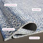 Safavieh Courtyard Indoor/Outdoor Stain Resistant Rug 5'3" x 7'7