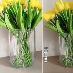 Unique U-Shape Clear Glass Flower Vase