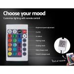 Modern Double Bed Frame with RGB LED Headboard