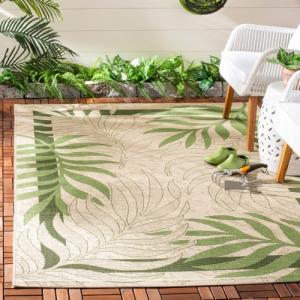 Safavieh Courtyard II Cream and Green Area Rug
