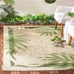 Safavieh Courtyard II Cream and Green Area Rug