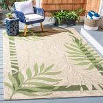 Safavieh Courtyard II Cream and Green Area Rug