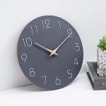 10 Inch Grey Silent Non-Ticking Wall Clock
