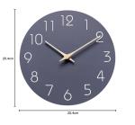 10 Inch Grey Silent Non-Ticking Wall Clock