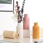 White Ceramic Flower Vase for Minimalist Decor