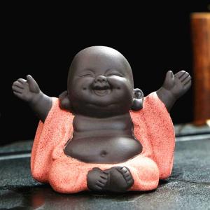 Laughing Baby Buddha Tea Pet Figurine for Decor