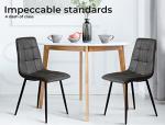 Set of 4 Stylish PU Leather Dining Chairs