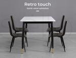 Set of 4 Stylish PU Leather Dining Chairs