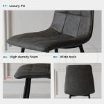 Set of 4 Stylish PU Leather Dining Chairs