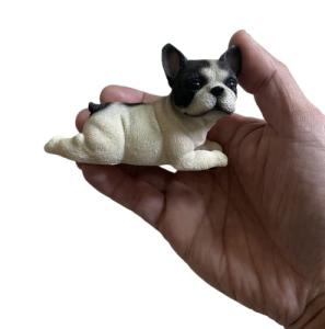 Adorable 3.74-Inch French Bulldog Resin Figurine