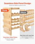 Stackable Bamboo Wine Rack for 72 Bottles