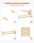 Stackable Bamboo Wine Rack for 72 Bottles