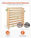 Stackable Bamboo Wine Rack for 72 Bottles
