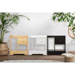 White Nightstand with Drawer and Storage Space