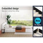 Alfordson Double Bed Frame with Boucle Upholstery