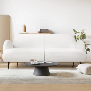 Soft Boucle Loveseat Sofa for Living Room
