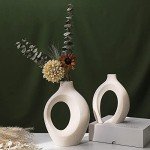 Nordic Simple Frosted Ceramic Vase Set