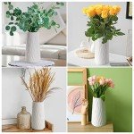 Modern White Ceramic Flower Vase for Home Decor