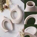 Nordic Simple Frosted Ceramic Vase Set