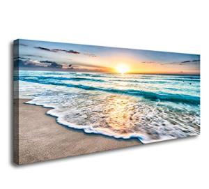 Beach Sunset Canvas Print - Framed Wall Art